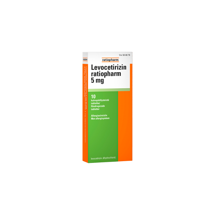 LEVOCETIRIZIN RATIOPHARM tabletti, kalvopäällysteinen 5 mg 10 fol kuva 2