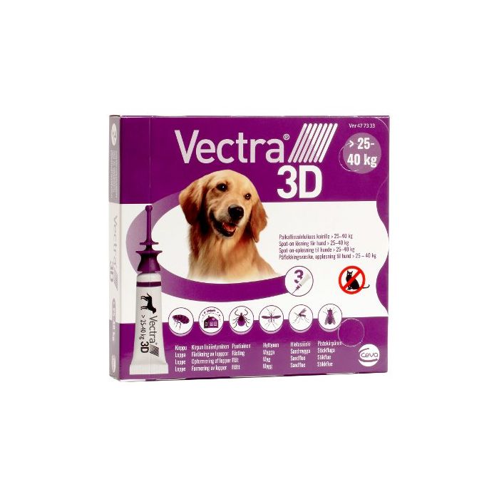 VECTRA 3D paikallisvaleluliuos 3 x 4.7 ml