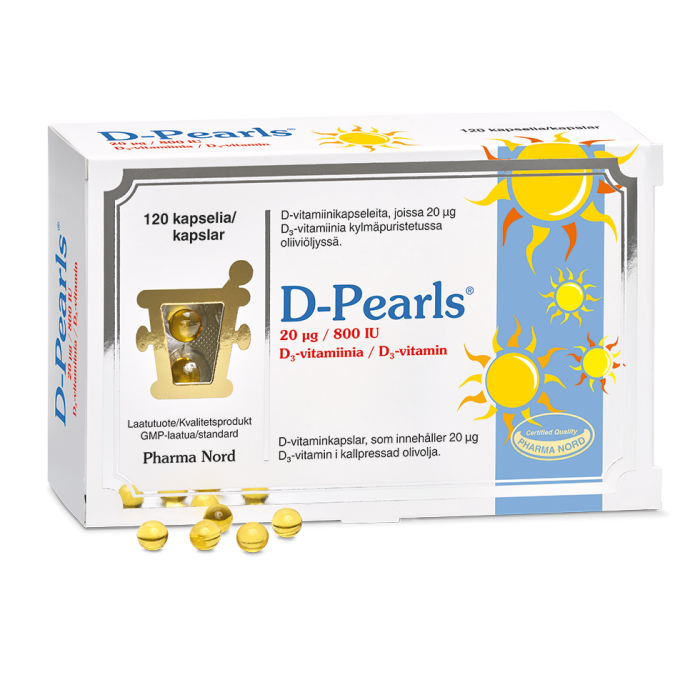D-Pearls 20 mikrog 120 kaps kuva 2