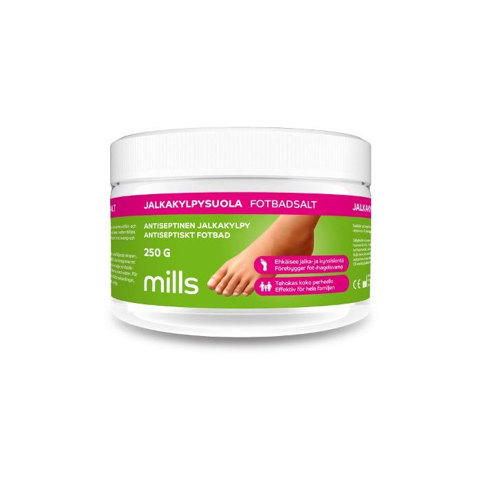 Mills Jalkakylpysuola, antiseptinen 250 g