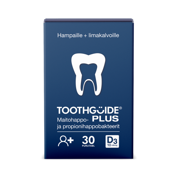 Toothguide Aikuiset Plus Maitohappobakteerivalmiste 30 kpl kuva 2