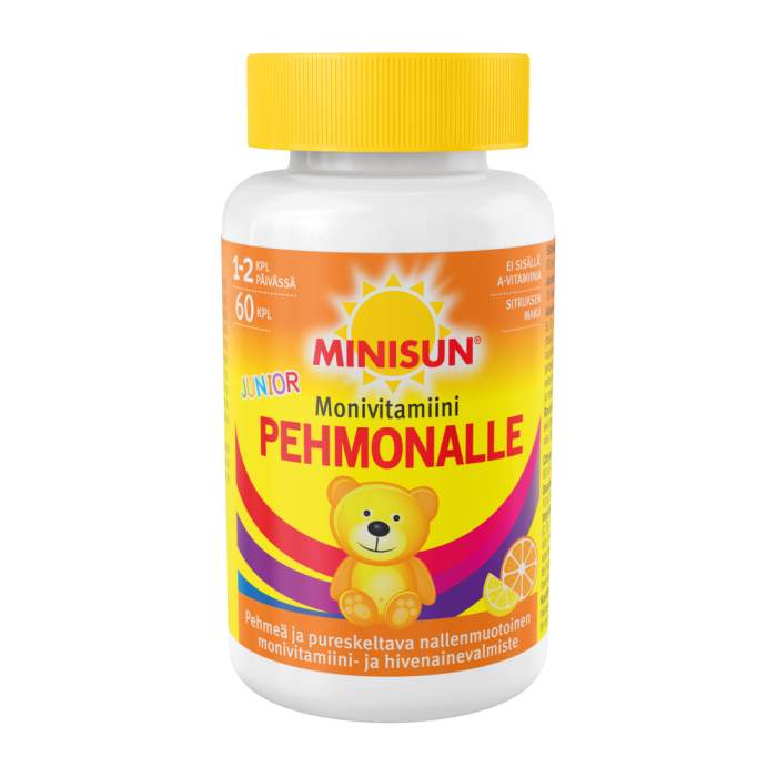 Minisun Monivitamiini Pehmonalle Sitrus jr. 60 kpl kuva 2