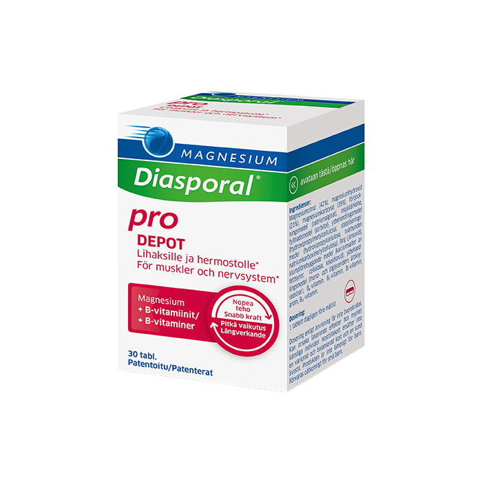 Diasporal Magnesium DEPOT +B-vit Complex 30 kpl kuva 2