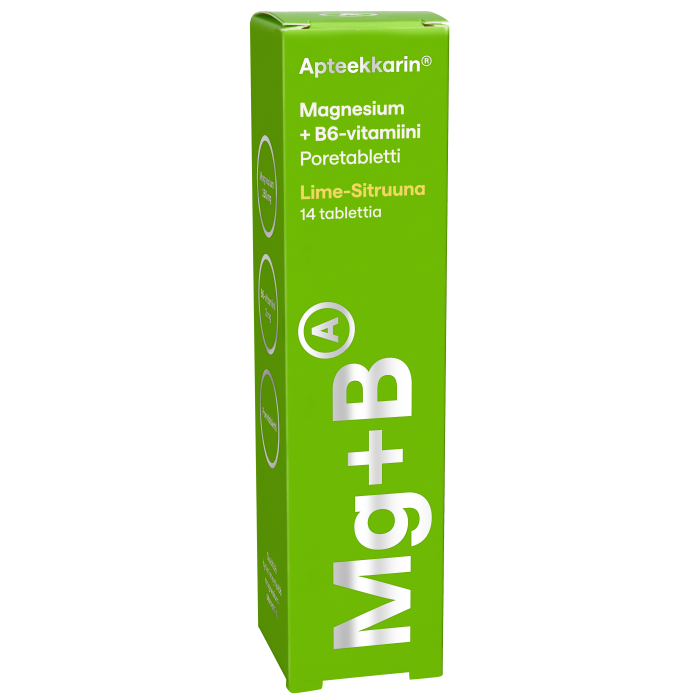 Apteekkarin Magnesium+ B6 poretabl 14 kpl kuva 2