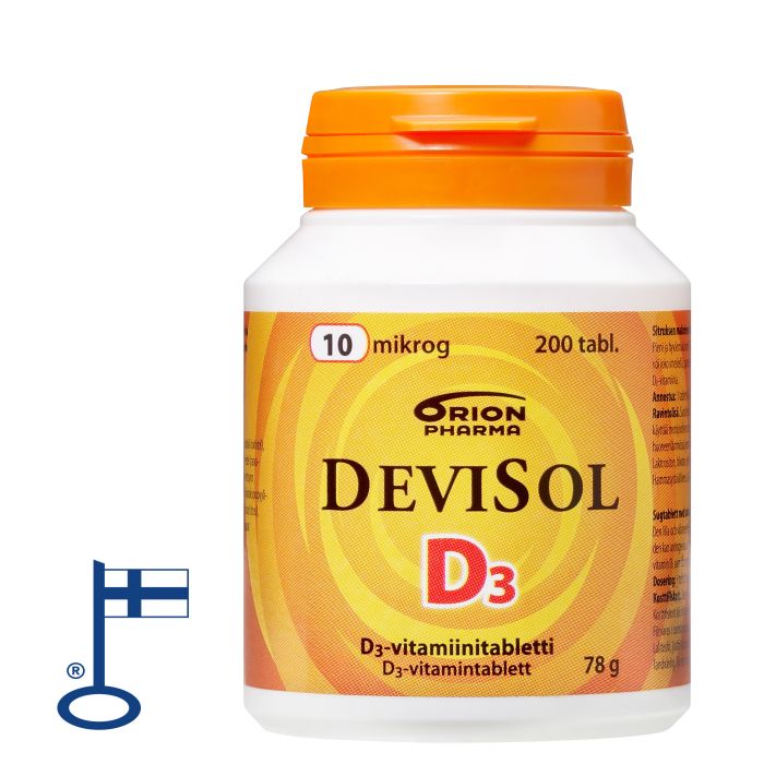 Devisol 10 mikrog imeskelytabletti 200 kpl kuva 2