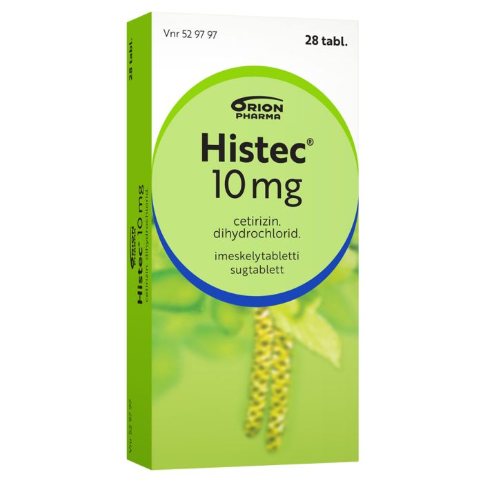 HISTEC imeskelytabletti, puristettu 10 mg 28 fol kuva 7