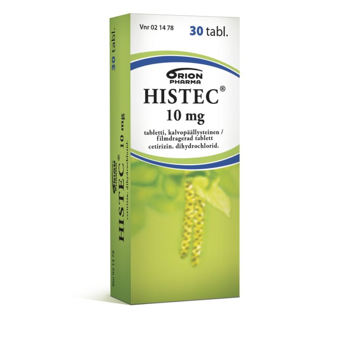HISTEC tabletti, kalvopäällysteinen 10 mg 30 fol kuva 2
