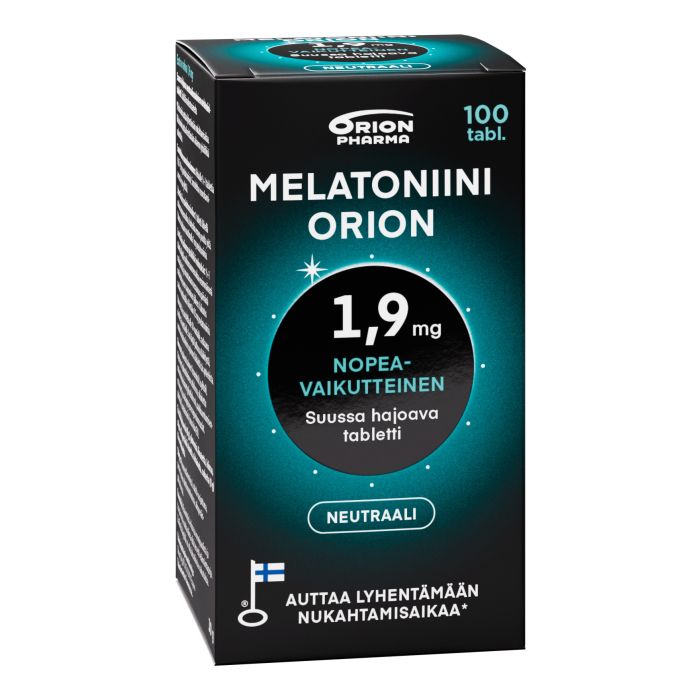 Melatoniini Orion 1,9 mg suussa hajoava 100 tabl kuva 2