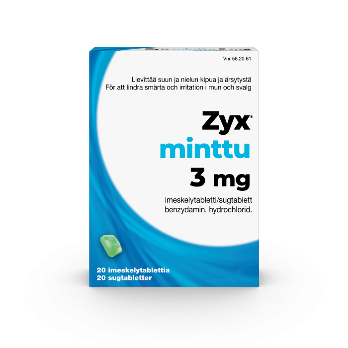 ZYX MINTTU imeskelytabletti 3 mg 20 fol kuva 3