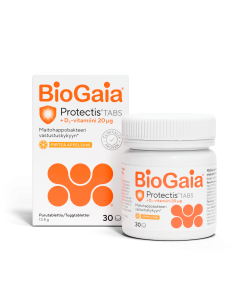 BioGaia Tabs+D3 Appelsiini 30 tabl