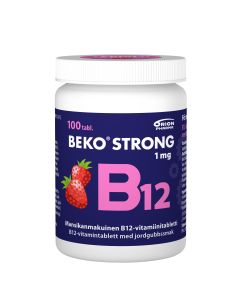 Beko Strong B12 1 mg mansikka 100 purutabl