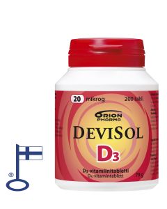 DEVISOL 20 MIKROG IMESKELYTABLETTI 200 TABL