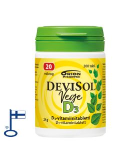 Devisol Vege 20 mikrog nieltävä 200 tabl