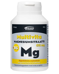 MULTIVITA MAGN.SITR.+B6 APPELSIINI 80 PURUTABL