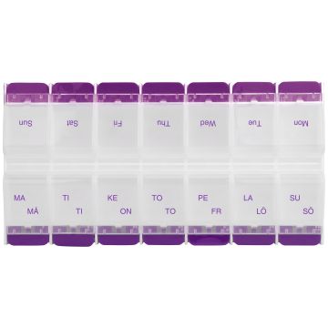 1Aid lääkeannostelija 2 lokeroa/päivä 1 viikon 1 kpl