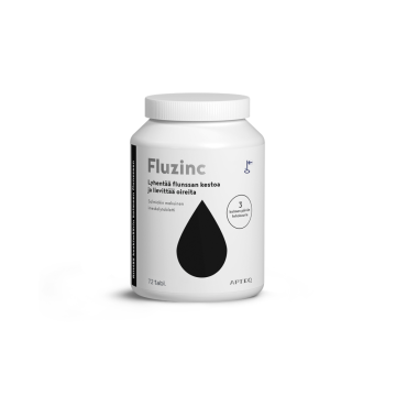 Apteq Fluzinc salmiakki 72 tabl