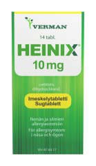 HEINIX imeskelytabletti, puristettu 10 mg 14 fol