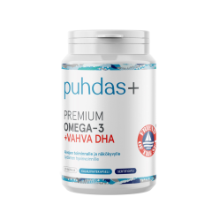 Premium Omega-3 + vahva DHA 120 kaps