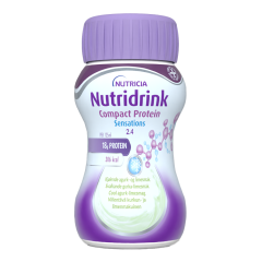 Nutridrink Compact Protein Sensations viilentävä kurkku-lime 4x125 ml
